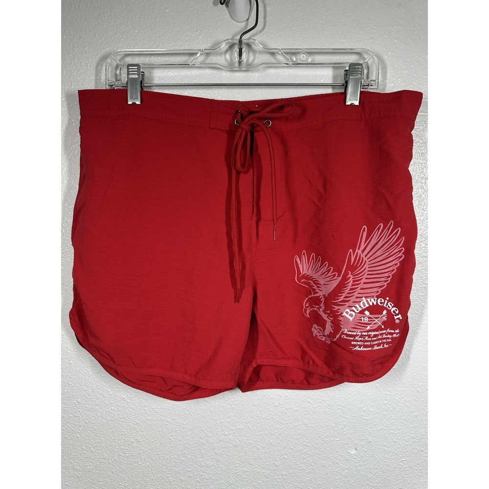 Budweiser Swim Shorts Mens Large PacSun Anheuser-Busch Beer‎ Trunks Drawstring